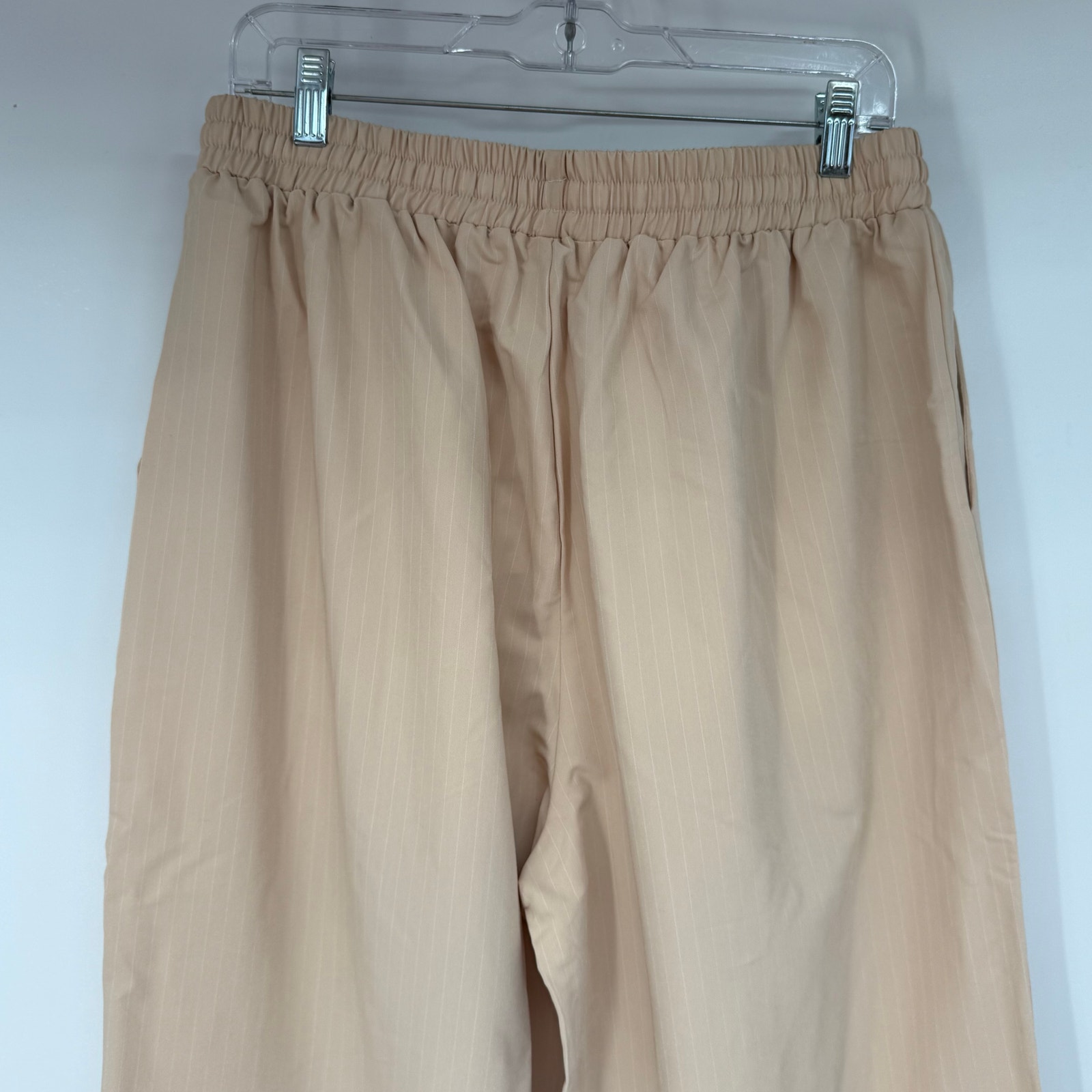Nwt Runway Scout Wide Leg Pants Women's Size 14 Tan Stripe Minimalist — image 5 of 8